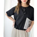 華やかさとこなれ感を両立！レースアップデザインクロップドＴシャツ(半袖) | Classical Elf  | 詳細画像13 