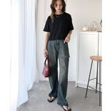 華やかさとこなれ感を両立！レースアップデザインクロップドＴシャツ(半袖) | Classical Elf  | 詳細画像15 