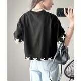 華やかさとこなれ感を両立！レースアップデザインクロップドＴシャツ(半袖) | Classical Elf  | 詳細画像19 
