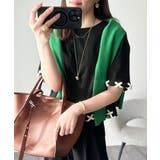 華やかさとこなれ感を両立！レースアップデザインクロップドＴシャツ(半袖) | Classical Elf  | 詳細画像20 