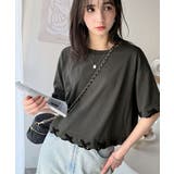 華やかさとこなれ感を両立！レースアップデザインクロップドＴシャツ(半袖) | Classical Elf  | 詳細画像25 