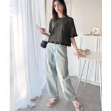 華やかさとこなれ感を両立！レースアップデザインクロップドＴシャツ(半袖) | Classical Elf  | 詳細画像26 