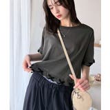 華やかさとこなれ感を両立！レースアップデザインクロップドＴシャツ(半袖) | Classical Elf  | 詳細画像27 
