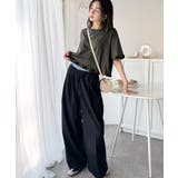 華やかさとこなれ感を両立！レースアップデザインクロップドＴシャツ(半袖) | Classical Elf  | 詳細画像29 