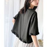華やかさとこなれ感を両立！レースアップデザインクロップドＴシャツ(半袖) | Classical Elf  | 詳細画像32 