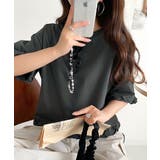 華やかさとこなれ感を両立！レースアップデザインクロップドＴシャツ(半袖) | Classical Elf  | 詳細画像38 