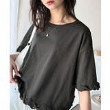 華やかさとこなれ感を両立！レースアップデザインクロップドＴシャツ(半袖) | Classical Elf  | 詳細画像47 
