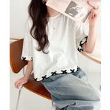 華やかさとこなれ感を両立！レースアップデザインクロップドＴシャツ(半袖) | Classical Elf  | 詳細画像51 