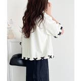 華やかさとこなれ感を両立！レースアップデザインクロップドＴシャツ(半袖) | Classical Elf  | 詳細画像55 