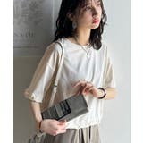 華やかさとこなれ感を両立！レースアップデザインクロップドＴシャツ(半袖) | Classical Elf  | 詳細画像56 