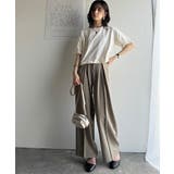 華やかさとこなれ感を両立！レースアップデザインクロップドＴシャツ(半袖) | Classical Elf  | 詳細画像59 