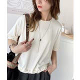 華やかさとこなれ感を両立！レースアップデザインクロップドＴシャツ(半袖) | Classical Elf  | 詳細画像61 
