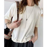 華やかさとこなれ感を両立！レースアップデザインクロップドＴシャツ(半袖) | Classical Elf  | 詳細画像63 