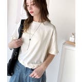 華やかさとこなれ感を両立！レースアップデザインクロップドＴシャツ(半袖) | Classical Elf  | 詳細画像64 