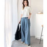 華やかさとこなれ感を両立！レースアップデザインクロップドＴシャツ(半袖) | Classical Elf  | 詳細画像65 