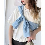 華やかさとこなれ感を両立！レースアップデザインクロップドＴシャツ(半袖) | Classical Elf  | 詳細画像66 