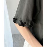 華やかさとこなれ感を両立！レースアップデザインクロップドＴシャツ(半袖) | Classical Elf  | 詳細画像70 
