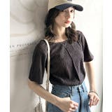 抜け感が大人の魅力♪前後2wayバックオープンジャガードトップス(半袖) | Classical Elf | 詳細画像48