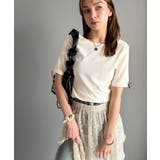 大人可愛いを叶える。前後2way袖リボンバックオープンリブトップス | Classical Elf  | 詳細画像10 