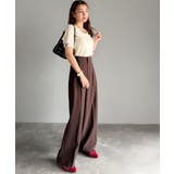 大人可愛いを叶える。前後2way袖リボンバックオープンリブトップス | Classical Elf  | 詳細画像13 