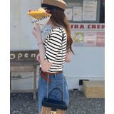 ブラックボーダー | 大人可愛いを叶える。前後2way袖リボンバックオープンリブトップス | Classical Elf 