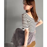 大人可愛いを叶える。前後2way袖リボンバックオープンリブトップス | Classical Elf  | 詳細画像41 