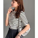 大人可愛いを叶える。前後2way袖リボンバックオープンリブトップス | Classical Elf  | 詳細画像44 