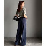 大人可愛いを叶える。前後2way袖リボンバックオープンリブトップス | Classical Elf  | 詳細画像52 