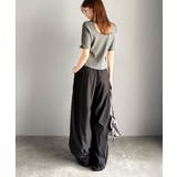 大人可愛いを叶える。前後2way袖リボンバックオープンリブトップス | Classical Elf  | 詳細画像56 