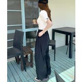 大人可愛いを叶える。前後2way袖リボンバックオープンリブトップス | Classical Elf  | 詳細画像3 