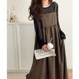 後ろ姿も可愛く盛れちゃう♪サッカー素材バックリボンフレアキャミワンピ | Classical Elf  | 詳細画像45 