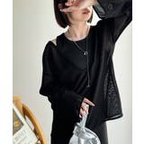 ブラック | 《sayo×クラシカルエルフコラボ》いつもの服に+1。ちょうどいい抜け感を。深U… | Classical Elf 