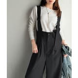 ブラック | 《sayo×クラシカルエルフコラボ》旬顔の太ベルト。タック入りハイウエストツイル… | Classical Elf 