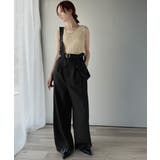 《sayo×クラシカルエルフコラボ》旬顔の太ベルト。タック入りハイウエストツイル… | Classical Elf  | 詳細画像22 