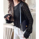 大人の上品映えレースアイテム。袖ギャザーレーストップス（長袖） | Classical Elf  | 詳細画像13 