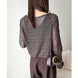 大人の上品映えレースアイテム。袖ギャザーレーストップス（長袖） | Classical Elf  | 詳細画像23 