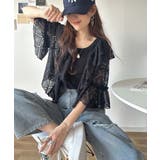 レースの余韻に浸る。ラッフルフリルデザイン総レースブラウス | Classical Elf  | 詳細画像12 