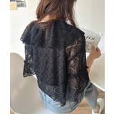 レースの余韻に浸る。ラッフルフリルデザイン総レースブラウス | Classical Elf  | 詳細画像13 