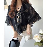 レースの余韻に浸る。ラッフルフリルデザイン総レースブラウス | Classical Elf  | 詳細画像14 