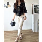 レースの余韻に浸る。ラッフルフリルデザイン総レースブラウス | Classical Elf  | 詳細画像16 