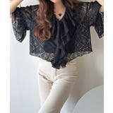 レースの余韻に浸る。ラッフルフリルデザイン総レースブラウス | Classical Elf  | 詳細画像17 