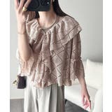 レースの余韻に浸る。ラッフルフリルデザイン総レースブラウス | Classical Elf  | 詳細画像19 