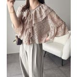 レースの余韻に浸る。ラッフルフリルデザイン総レースブラウス | Classical Elf  | 詳細画像21 