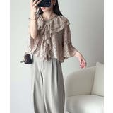 レースの余韻に浸る。ラッフルフリルデザイン総レースブラウス | Classical Elf  | 詳細画像22 