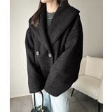 ビッグカラーで小顔見え。ふわっと羽織って、キュンとこなれる。ビッグカラーフェイク… | Classical Elf  | 詳細画像7 