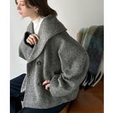 ビッグカラーで小顔見え。ふわっと羽織って、キュンとこなれる。ビッグカラーフェイク… | Classical Elf  | 詳細画像12 