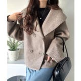 ビッグカラーで小顔見え。ふわっと羽織って、キュンとこなれる。ビッグカラーフェイク… | Classical Elf  | 詳細画像15 