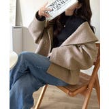 ビッグカラーで小顔見え。ふわっと羽織って、キュンとこなれる。ビッグカラーフェイク… | Classical Elf  | 詳細画像18 