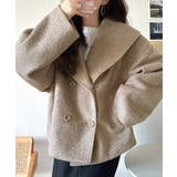 ビッグカラーで小顔見え。ふわっと羽織って、キュンとこなれる。ビッグカラーフェイク… | Classical Elf  | 詳細画像19 