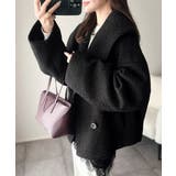 ビッグカラーで小顔見え。ふわっと羽織って、キュンとこなれる。ビッグカラーフェイク… | Classical Elf  | 詳細画像3 